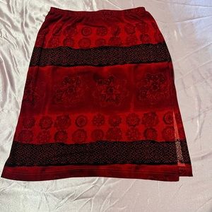 Woman’s Red/Black Skirt